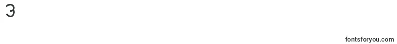 TmDccNormal Font – Fonts for Digit 3