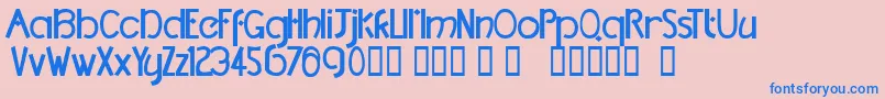 TmDccNormal Font – Blue Fonts on Pink Background