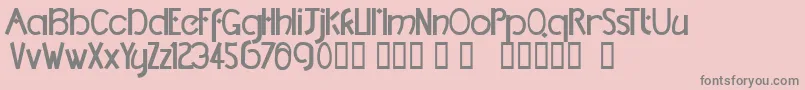 TmDccNormal-Schriftart – Graue Schriften auf rosa Hintergrund