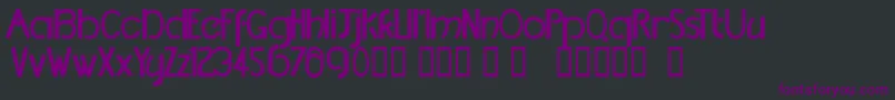 TmDccNormal Font – Purple Fonts on Black Background