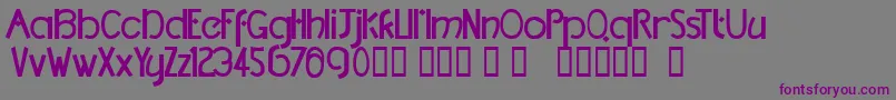 TmDccNormal Font – Purple Fonts on Gray Background