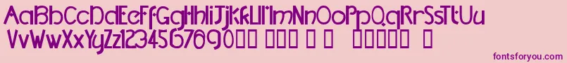 TmDccNormal Font – Purple Fonts on Pink Background