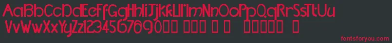 TmDccNormal Font – Red Fonts on Black Background