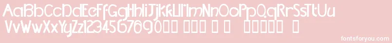 TmDccNormal Font – White Fonts on Pink Background