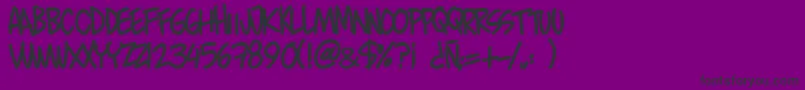 Murro Font – Black Fonts on Purple Background