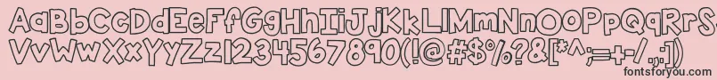 Kbsticktoit Font – Black Fonts on Pink Background