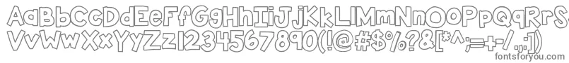 Шрифт Kbsticktoit – серые шрифты