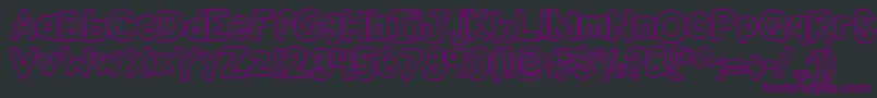 Kbsticktoit Font – Purple Fonts on Black Background