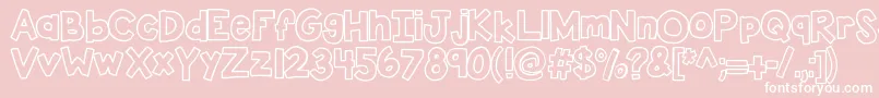 Kbsticktoit Font – White Fonts on Pink Background