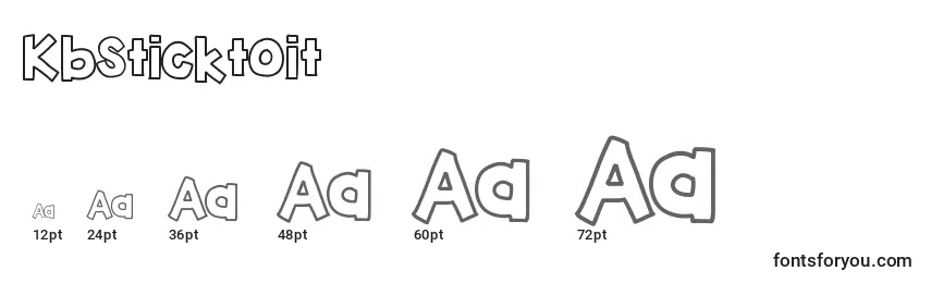 Kbsticktoit Font Sizes