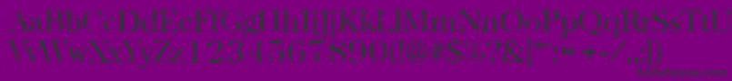 BaskervillerandomRegular Font – Black Fonts on Purple Background