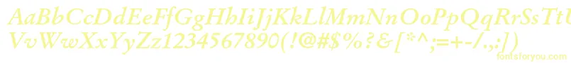 StempelgaramondltstdBoldit-fontti – keltaiset fontit