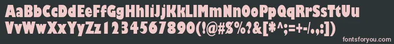 Gillubcd Font – Pink Fonts on Black Background
