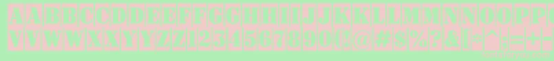 Signboardtitulnrcm Font – Pink Fonts on Green Background