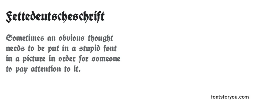 Fettedeutscheschrift Font