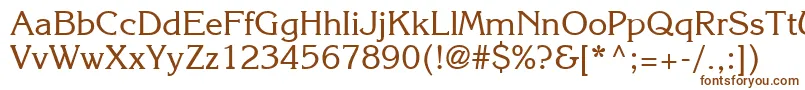 Agkr Font – Brown Fonts on White Background