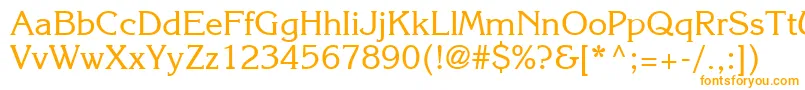 Agkr Font – Orange Fonts on White Background