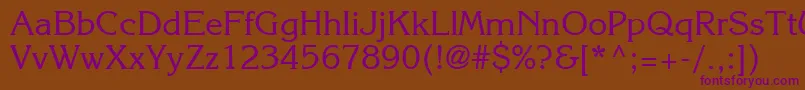 Agkr Font – Purple Fonts on Brown Background