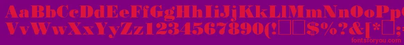En savoir plus sur la police Standardposterctt Police Standardposterctt – polices rouges sur fond violet