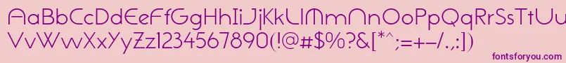 NeogothisadfstdLight Font – Purple Fonts on Pink Background