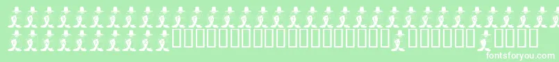 FlFlasher Font – White Fonts on Green Background