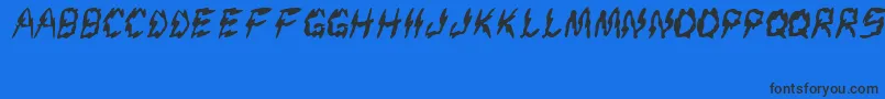 Creep Font – Black Fonts on Blue Background