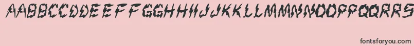 Creep Font – Black Fonts on Pink Background