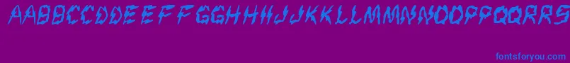 Creep-fontti – siniset fontit violetilla taustalla