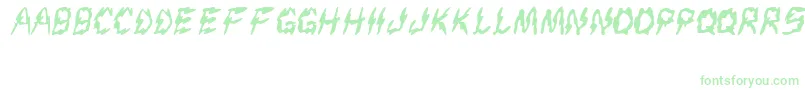 Шрифт Creep – зелёные шрифты на белом фоне