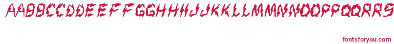 Шрифт Creep – красные шрифты на белом фоне