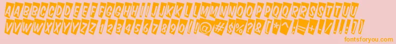 DominotitulcmtwRegular Font – Orange Fonts on Pink Background