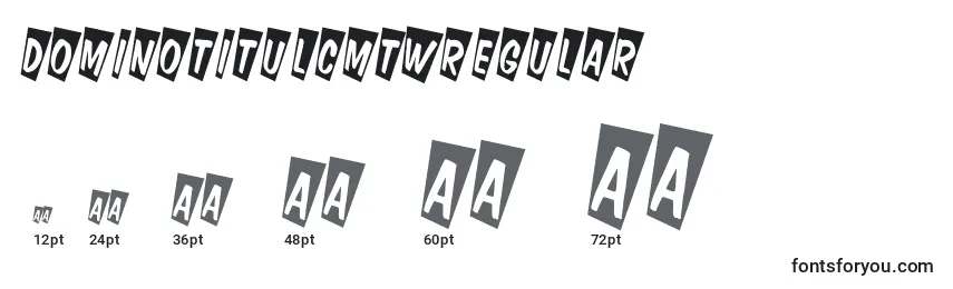 DominotitulcmtwRegular Font Sizes