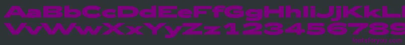 Zeppelin53Bold Font – Purple Fonts on Black Background
