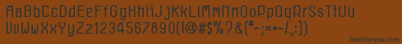 LeichtBook Font – Black Fonts on Brown Background