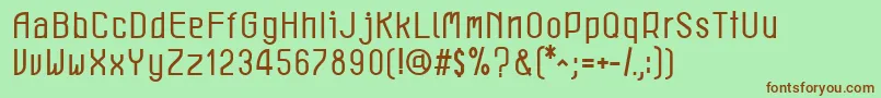 LeichtBook Font – Brown Fonts on Green Background