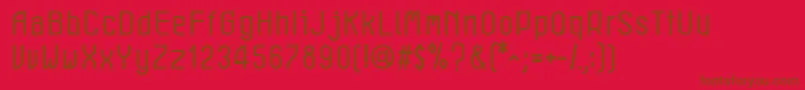 LeichtBook-fontti – ruskeat fontit punaisella taustalla