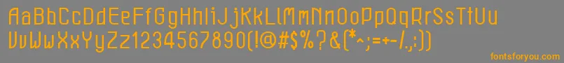 LeichtBook Font – Orange Fonts on Gray Background