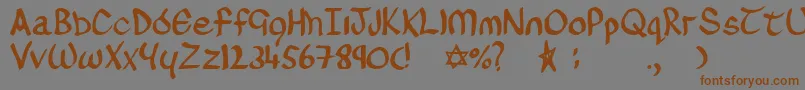 Oconnor Font – Brown Fonts on Gray Background