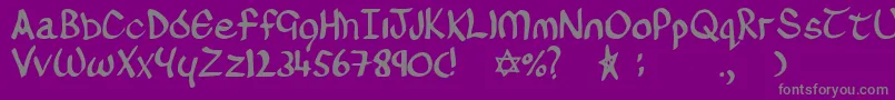Oconnor Font – Gray Fonts on Purple Background