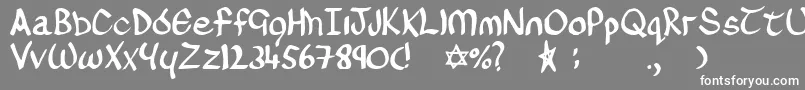 Oconnor Font – White Fonts on Gray Background