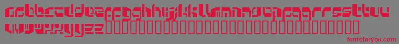 Kosmonaut Font – Red Fonts on Gray Background