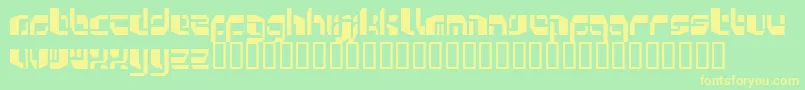 Kosmonaut Font – Yellow Fonts on Green Background
