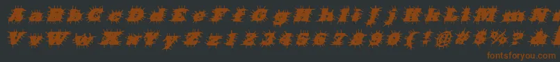 Lisätietoja BadHairDayregular-fontista BadHairDayregular-fontti – ruskeat fontit mustalla taustalla
