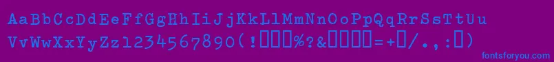 Шрифт Splendidb – синие шрифты на фиолетовом фоне