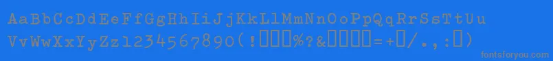 Splendidb-Schriftart – Graue Schriften auf blauem Hintergrund