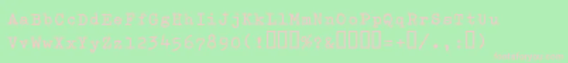Splendidb-Schriftart – Rosa Schriften auf grünem Hintergrund