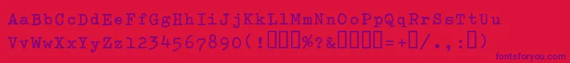 Splendidb Font – Purple Fonts on Red Background