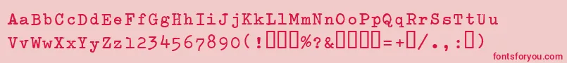 Splendidb Font – Red Fonts on Pink Background