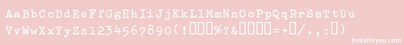 Splendidb-Schriftart – Weiße Schriften auf rosa Hintergrund