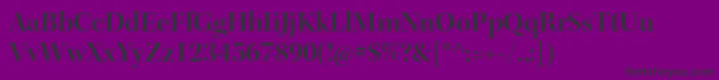 KeplerstdSemibolddisp-fontti – mustat fontit violetilla taustalla